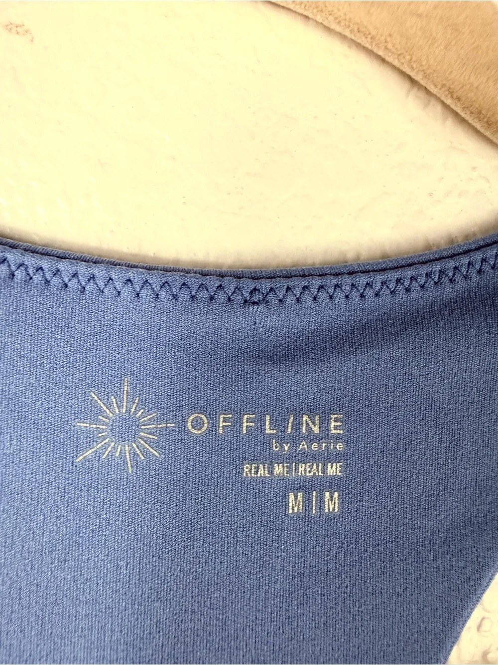 aerie offline Blue Racerback Romper size M